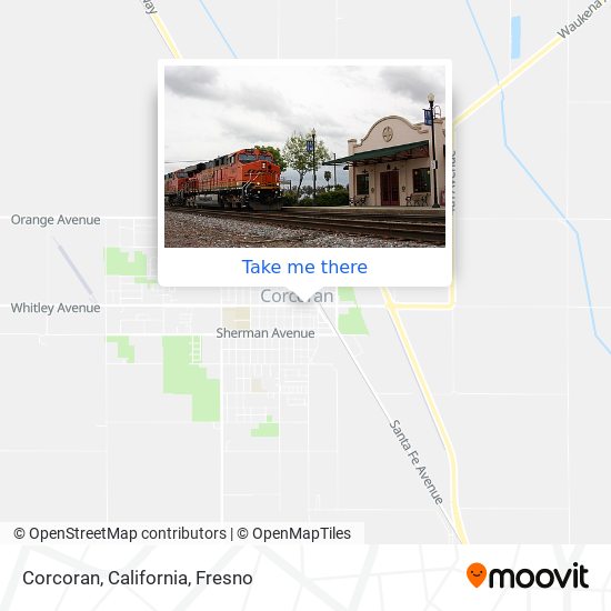 Corcoran, California map