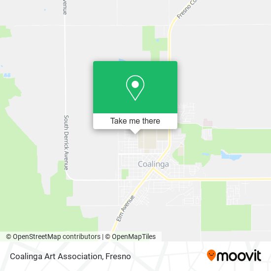 Coalinga Art Association map