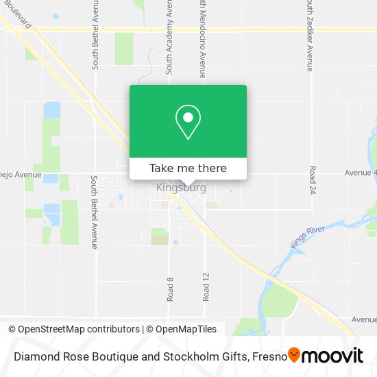 Diamond Rose Boutique and Stockholm Gifts map