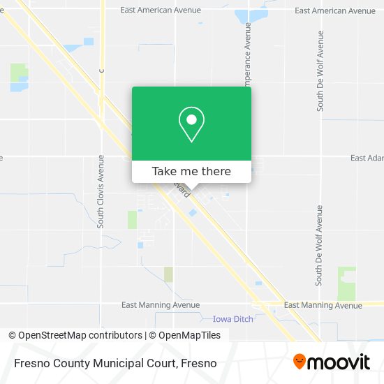 Fresno County Municipal Court map