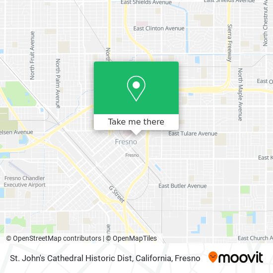 St. John's Cathedral Historic Dist, California map