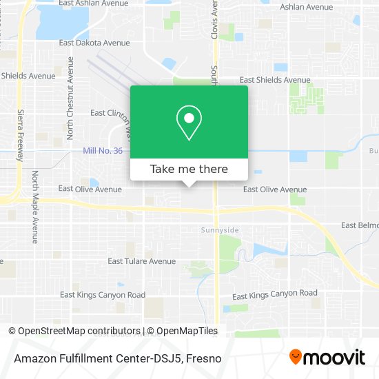 Mapa de Amazon Fulfillment Center-DSJ5