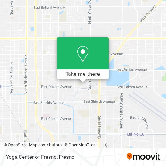 Mapa de Yoga Center of Fresno
