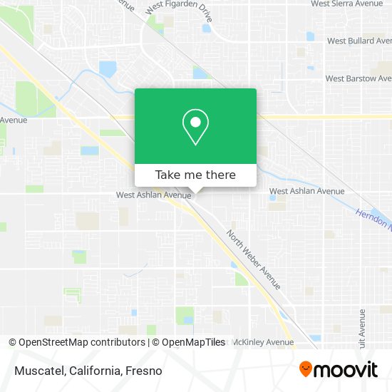 Muscatel, California map
