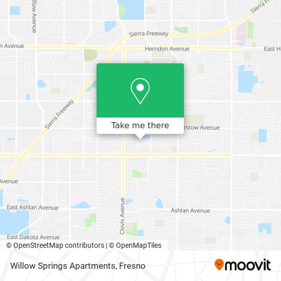 Willow Springs Apartments map