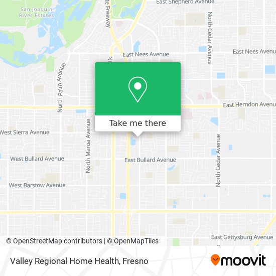 Valley Regional Home Health map