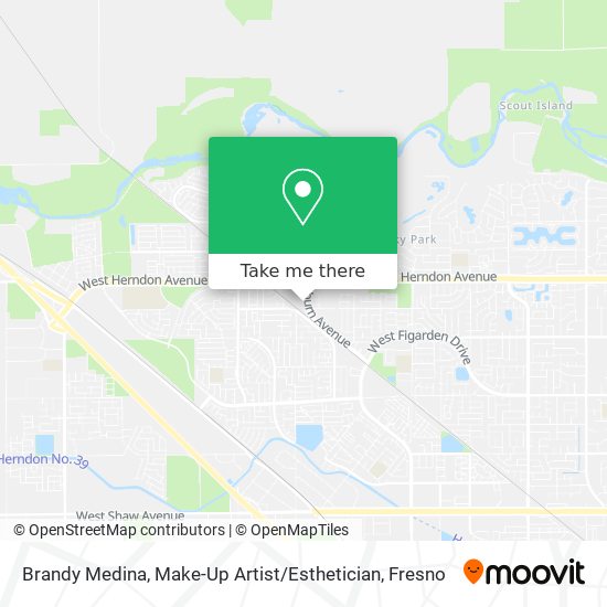 Mapa de Brandy Medina, Make-Up Artist / Esthetician