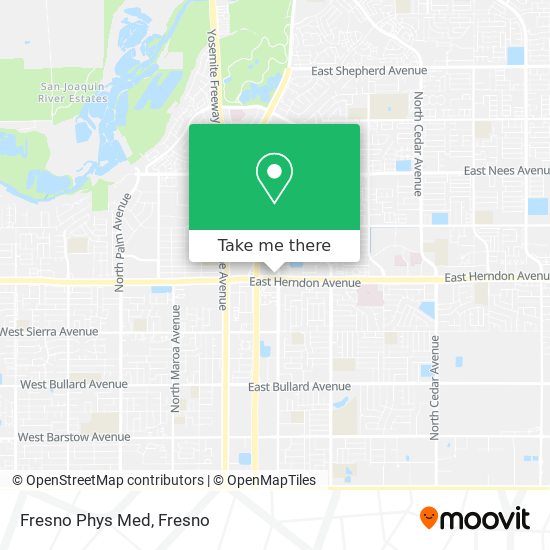 Fresno Phys Med map