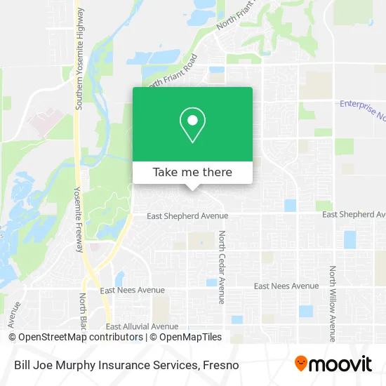 Bill Joe Murphy Insurance Services map