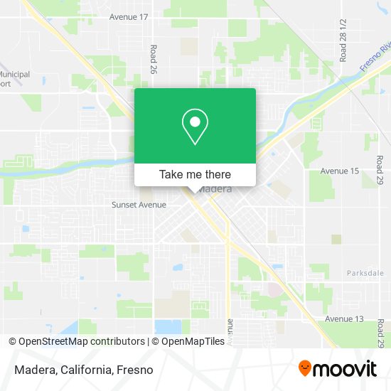 Mapa de Madera, California