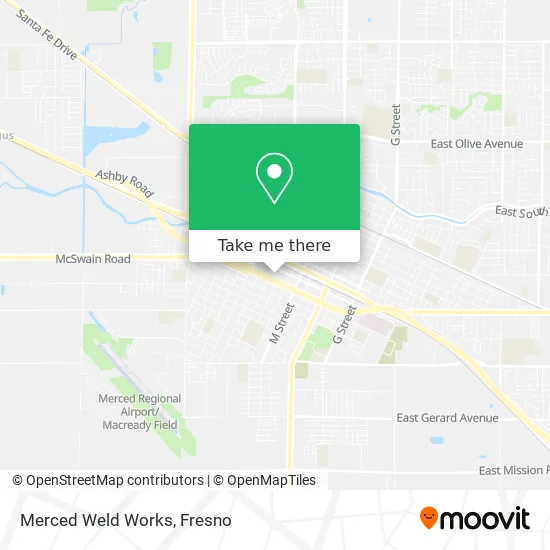 Merced Weld Works map