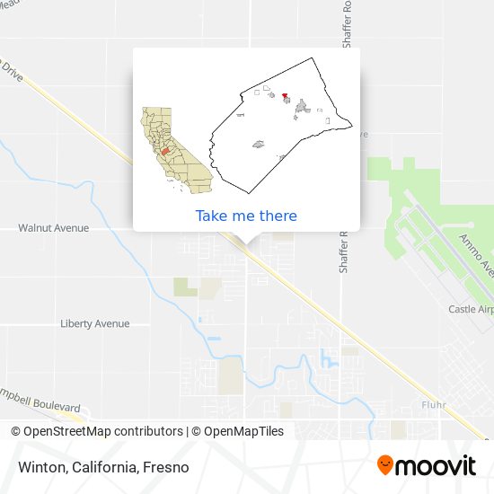 Winton, California map