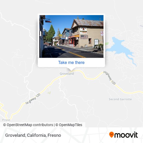 Mapa de Groveland, California