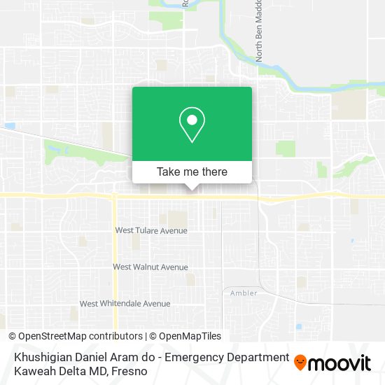 Mapa de Khushigian Daniel Aram do - Emergency Department Kaweah Delta MD