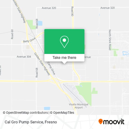 Cal Gro Pump Service map