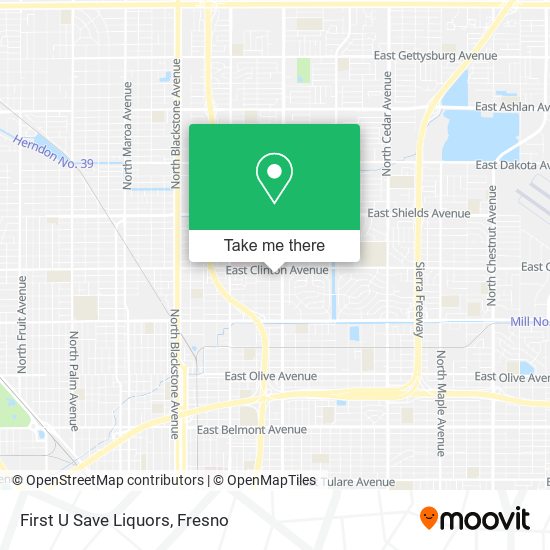 First U Save Liquors map