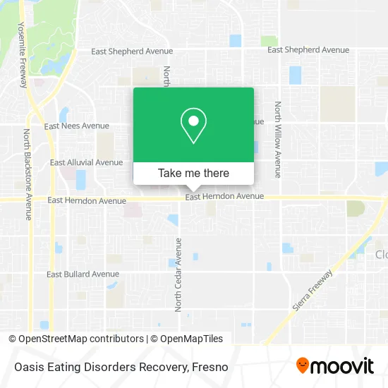 Oasis Eating Disorders Recovery map