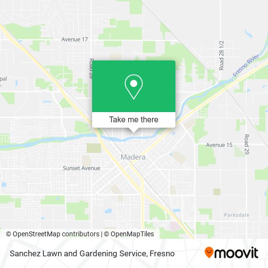 Sanchez Lawn and Gardening Service map