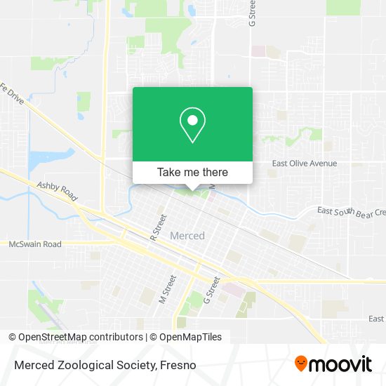 Merced Zoological Society map