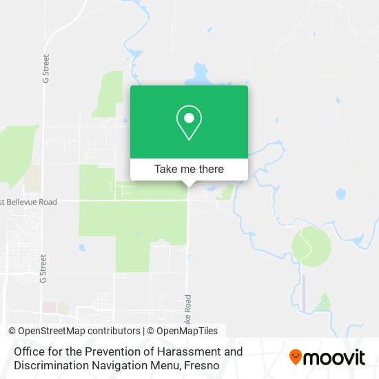 Office for the Prevention of Harassment and Discrimination Navigation Menu map