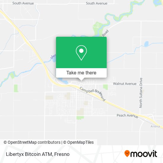 Mapa de Libertyx Bitcoin ATM