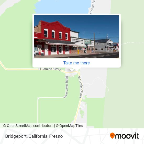 Mapa de Bridgeport, California