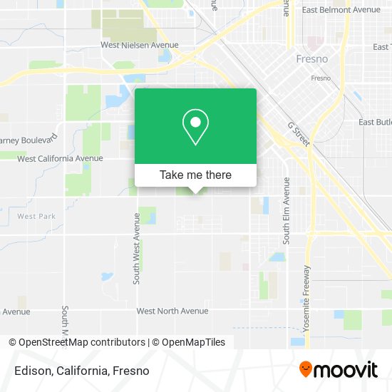 Edison, California map