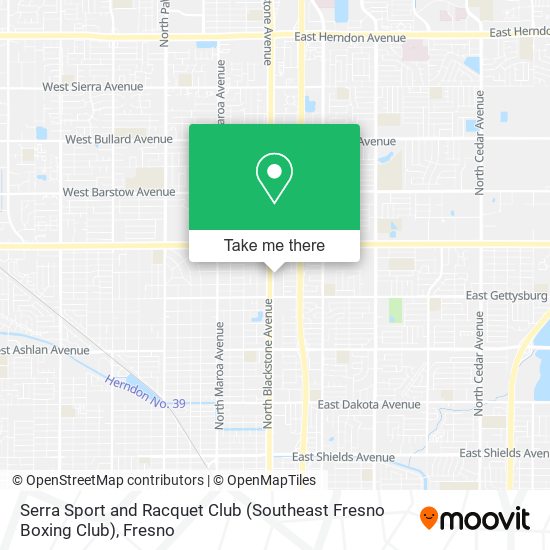 Serra Sport and Racquet Club (Southeast Fresno Boxing Club) map