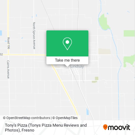 Mapa de Tony's Pizza (Tonys Pizza Menu Reviews and Photos)