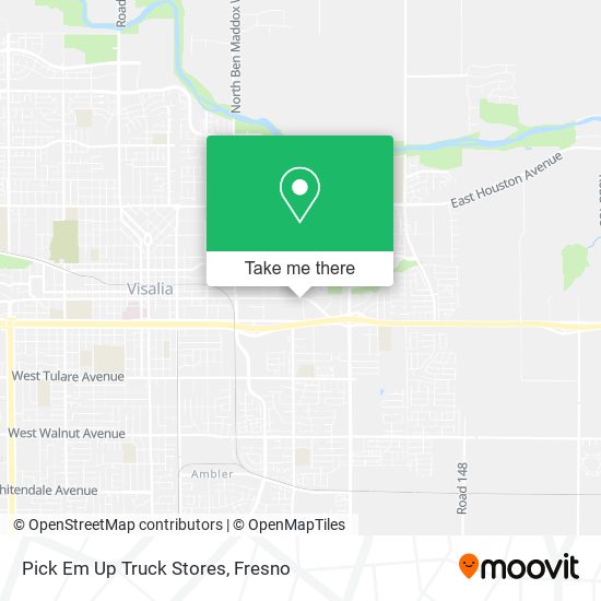 Mapa de Pick Em Up Truck Stores
