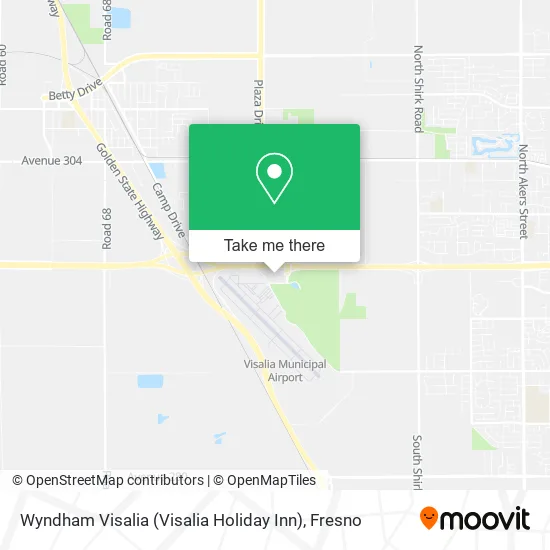 Wyndham Visalia (Visalia Holiday Inn) map