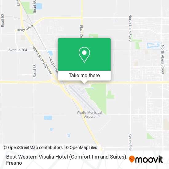 Best Western Visalia Hotel (Comfort Inn and Suites) map