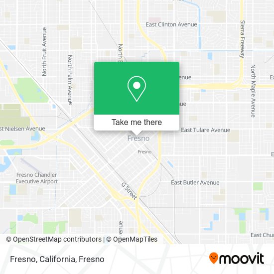 Mapa de Fresno, California