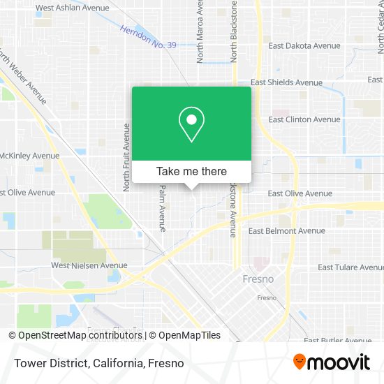 Mapa de Tower District, California
