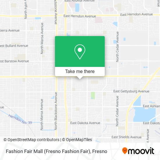 Mapa de Fashion Fair Mall (Fresno Fashion Fair)