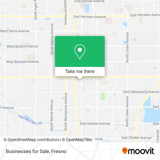 Businesses for Sale map