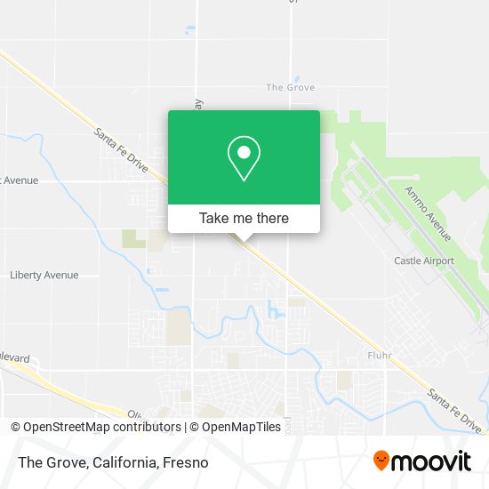 The Grove, California map