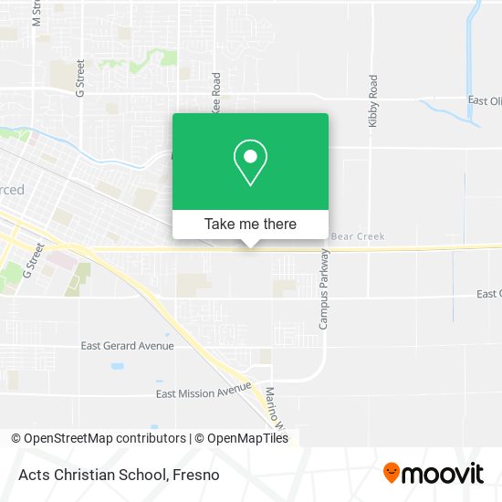 Acts Christian School map