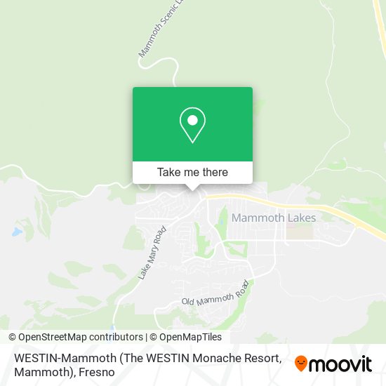 Mapa de WESTIN-Mammoth (The WESTIN Monache Resort, Mammoth)