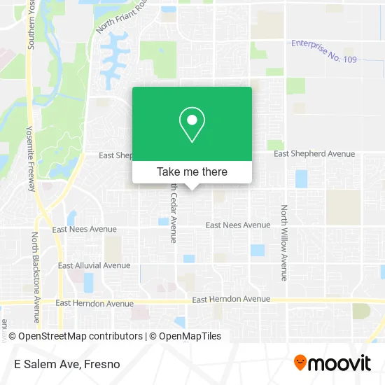 Mapa de E Salem Ave