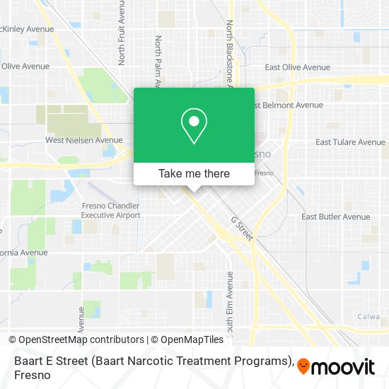 Mapa de Baart E Street (Baart Narcotic Treatment Programs)