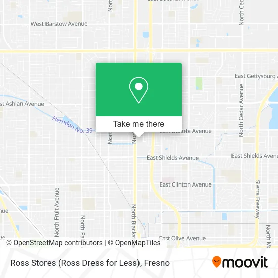 Ross Stores (Ross Dress for Less) map