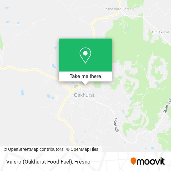 Mapa de Valero (Oakhurst Food Fuel)