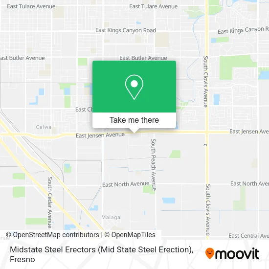 Mapa de Midstate Steel Erectors (Mid State Steel Erection)