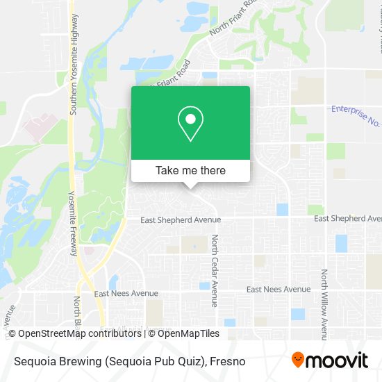 Mapa de Sequoia Brewing (Sequoia Pub Quiz)