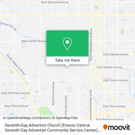 Seventh-Day Adventist Church (Fresno Central Seventh Day Adventist Community Service Center) map