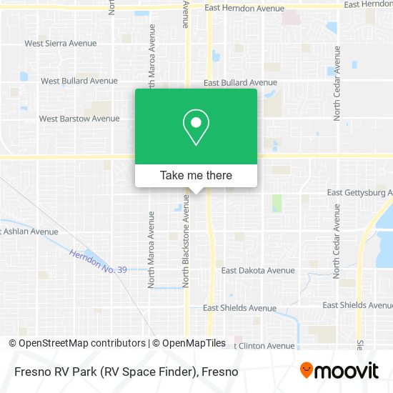 Fresno RV Park (RV Space Finder) map