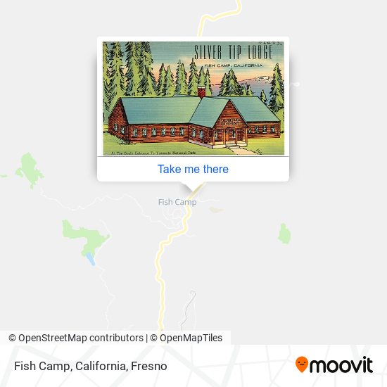 Mapa de Fish Camp, California