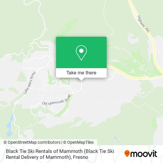 Mapa de Black Tie Ski Rentals of Mammoth (Black Tie Ski Rental Delivery of Mammoth)