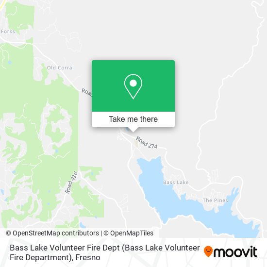 Bass Lake Volunteer Fire Dept map